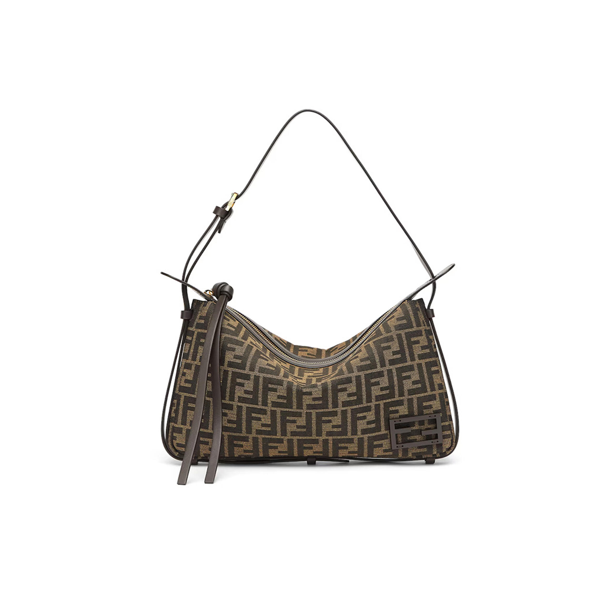 FENDI SIMPLY FENDI MEDIUM LEATHER 8BR829AFPMF1GL7 (33*20*5cm)